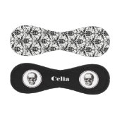 Balle De Baseball HALLOWEEN Noir Gothique Damas Modèle Nom du crâne (Panneaux)