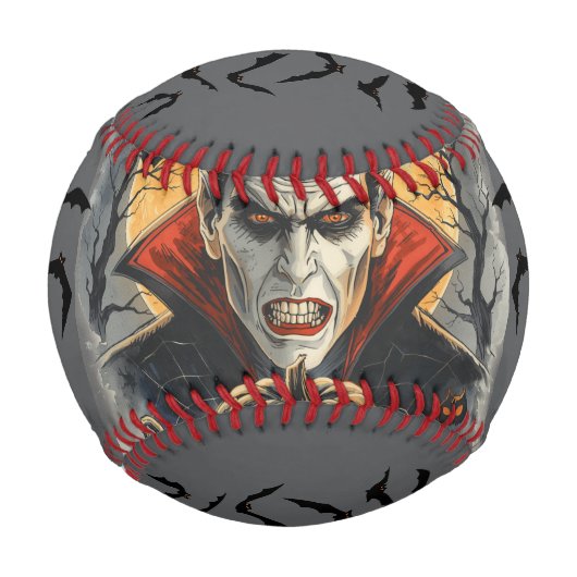 Balle De Baseball Halloween, Vampire assoiffé de sang (Devant)