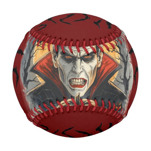 Balle De Baseball Halloween, Vampire assoiffé de sang (Devant)