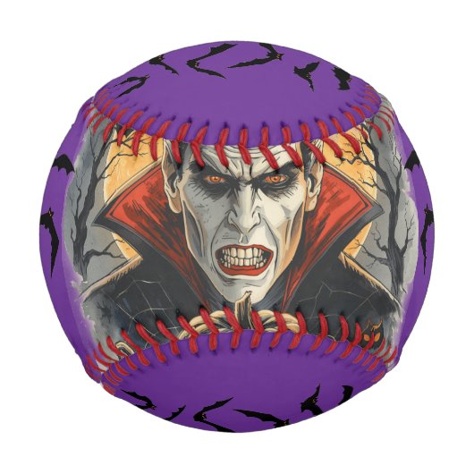 Balle De Baseball Halloween, Vampire assoiffé de sang (Devant)