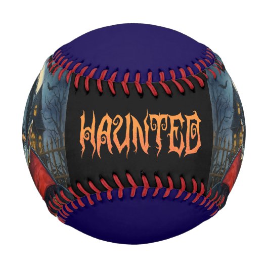 Balle De Baseball Halloween, Vampire, La Dernière Bouchée (Devant)