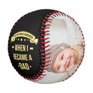 Balle De Baseball Happy Fête des pères Custom Photos Baseball