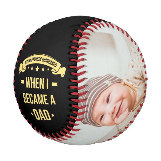 Balle De Baseball Happy Fête des pères Custom Photos Baseball (Angle)
