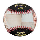 Balle De Baseball Happy Fête des pères Custom Photos Baseball (Devant)