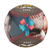 Balle De Baseball Happy Fête des pères Family Photos - Brown (Devant)