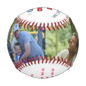 Balle De Baseball Happy Fête des pères My Hero Photo (Dos)