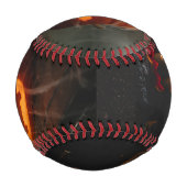 Balle De Baseball Happy Halloween Citrouille Head Baseball (Dos)