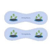 Balle De Baseball Haricots verts mignons sur dessin animé trampoline (Panneaux)