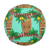 Balle De Baseball Hawaiian Tiki Répéter le Motif (Dos)