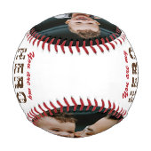 Balle De Baseball Hero Daddy Father's Day 2 Photo Collage (Dos)