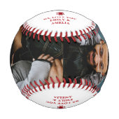 Balle De Baseball Hero Daddy Father's Day 2 Photo Collage (Devant)