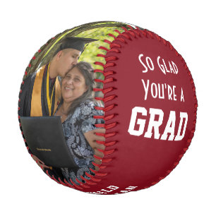 Balle De Baseball HEUREUX QUE VOUS SOYEZ UN GRAD 2 Monogramme photo