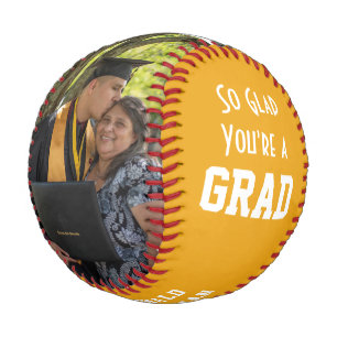 Balle De Baseball HEUREUX QUE VOUS SOYEZ UN GRAD 2 Monogramme photo 