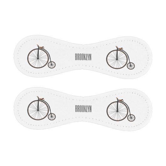 Balle De Baseball High wheel bicycle cartoon illustration (Panneaux)