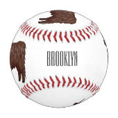 Balle De Baseball Highland cow (Devant)