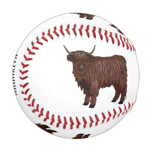 Balle De Baseball Highland cow