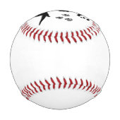 Balle De Baseball Hippocampe initialisé (Dos)