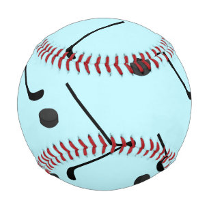 Balle De Baseball Hockey sur glace Bâtons de couleur noire Palet Ble