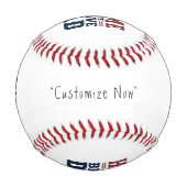 Balle De Baseball Home of the Brave Dad Baseball - Custom Keepsake (Devant)