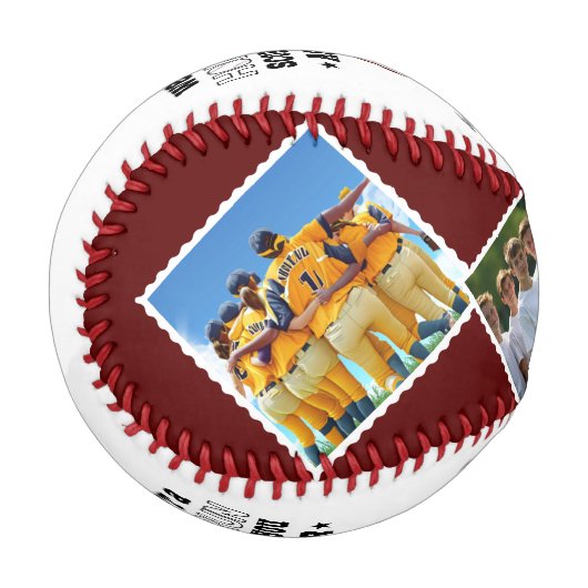 Balle De Baseball Homerun Coach Merci Cadeau Personnalisé Photo & No (Devant Gauche)