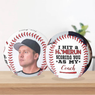 Balle De Baseball Homerun Coach Merci Cadeau Photo personnalisée