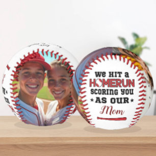 Balle De Baseball Homerun Maman Fête des mères Photo personnalisée d