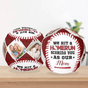 Balle De Baseball Homerun Maman Fête des mères Photo personnalisée d