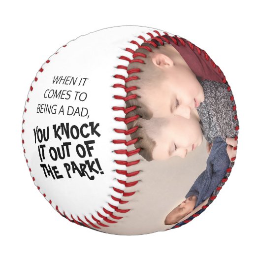 Balle De Baseball Homerun Papa Photo Baseball (Angle)