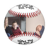 Balle De Baseball Homerun Papa Photo Baseball (Devant)