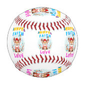 Balle De Baseball Hope Faith Love (Dos)