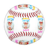 Balle De Baseball Hope Faith Love (Devant)