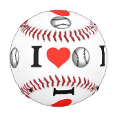 Balle De Baseball I Heart Baseball (Dos)