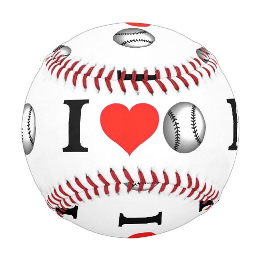 Balle De Baseball I Heart Baseball (Devant)