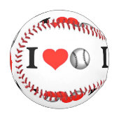 Balle De Baseball I Heart Baseball (Devant Gauche)