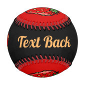 Balle De Baseball Icône fraise Baseball (Dos)