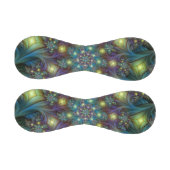 Balle De Baseball Illuminé Abstrait brillant Turquoise violet Fracta (Panneaux)