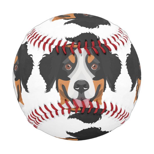Balle De Baseball Illustration Bernese Mountain Dog (Dos)