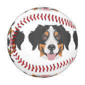 Balle De Baseball Illustration Bernese Mountain Dog (Devant Gauche)