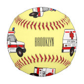 Balle De Baseball Illustration d'ambulance (Dos)