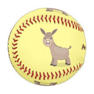 Balle De Baseball Illustration d'âne miniature joyeux