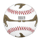 Balle De Baseball Illustration d'Ankylosaurus (Dos)