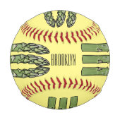 Balle De Baseball Illustration d'Asparagus (Dos)