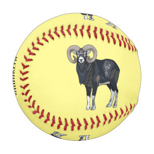 Balle De Baseball illustration de bande dessinée de mouflon