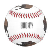 Balle De Baseball Illustration de bison (Devant)