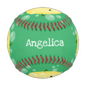 Balle De Baseball Illustration de bulles de caricatures de citron mo (Dos)