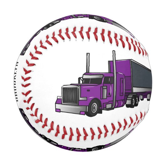 Balle De Baseball Illustration de camion semi-remorque (Devant Gauche)
