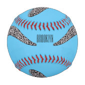 Balle De Baseball Illustration de cartoon de murène tachetée (Devant)