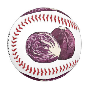 Balle De Baseball Illustration de chou rouge