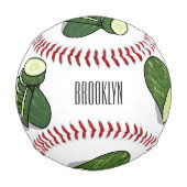 Balle De Baseball Illustration de combre (Dos)