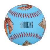 Balle De Baseball Illustration de crabe ermite (Devant)